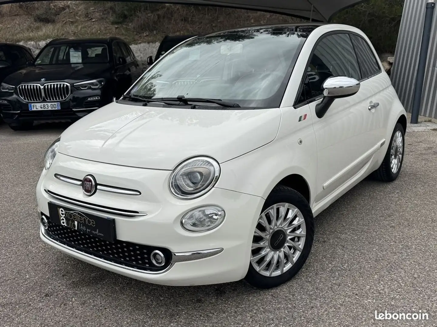 Fiat 500 1.2 8V 69CH LOUNGE Wit - 2