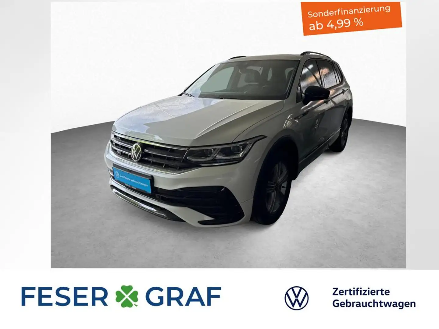 Volkswagen Tiguan Allspace R-Line 2.0 TDI 7-DSG 4MOTION PANO Weiß - 1