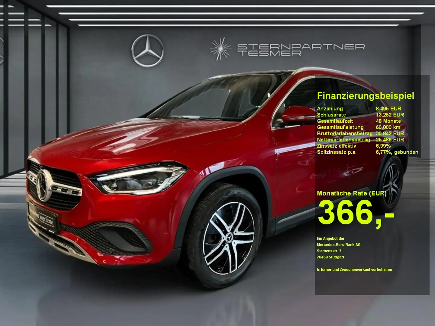 Mercedes-Benz GLA 250 e PROGRESSIVE+MBUX+DISTR+MBEAM+PANO+AHK Rot - 1