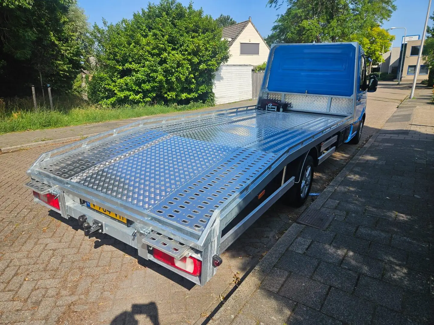 Volkswagen Crafter 2.0 TDI Oprijwagen Autotransporter Airco 1527 KG L Blauw - 2