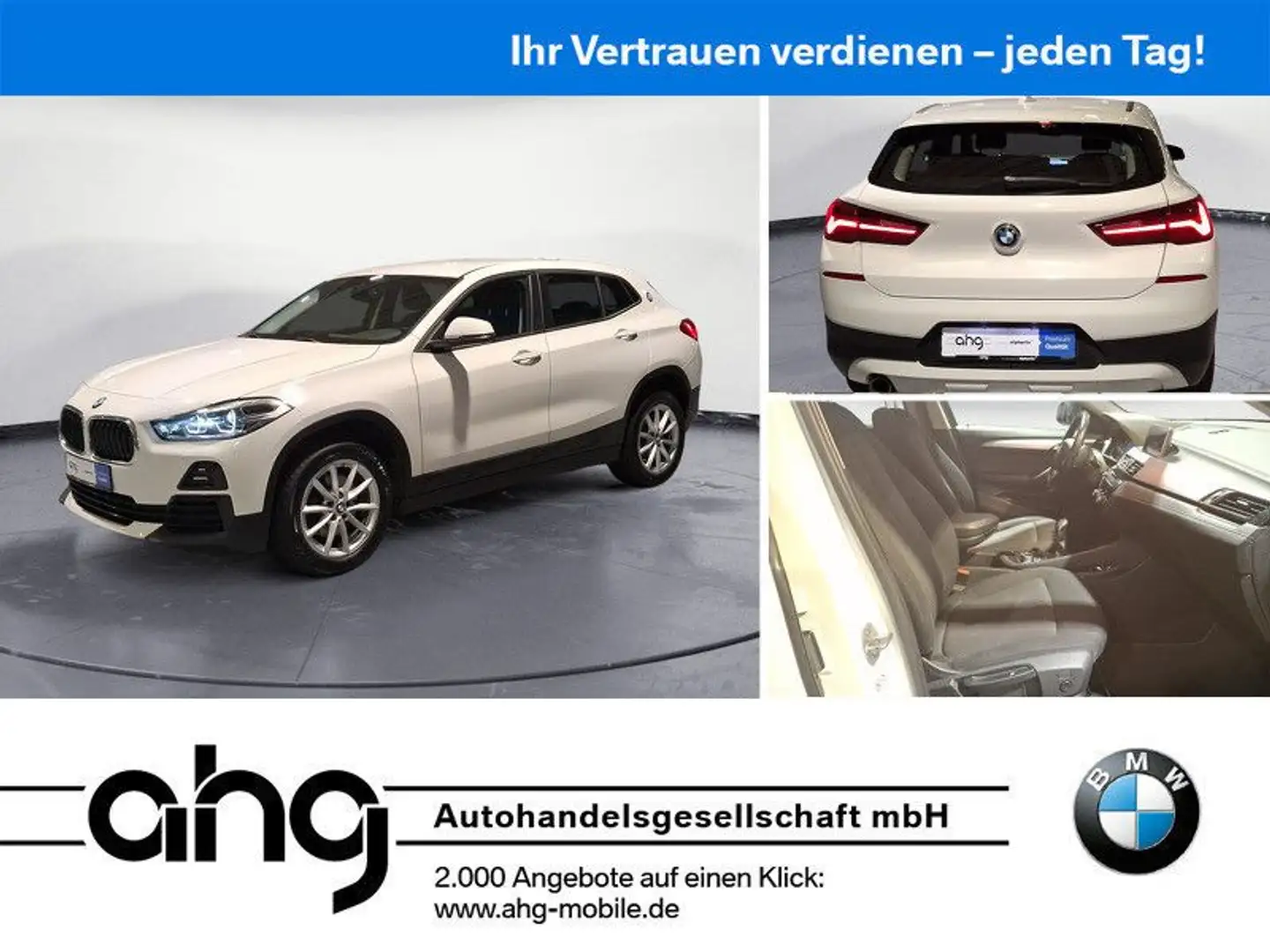 BMW X2 sDrive18i Navi Klima Sitzheizung Business Pac Weiß - 1