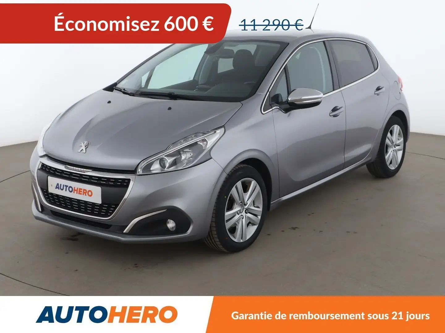 Peugeot 208 1.2 PureTech Allure Business EAT6 Gris - 1