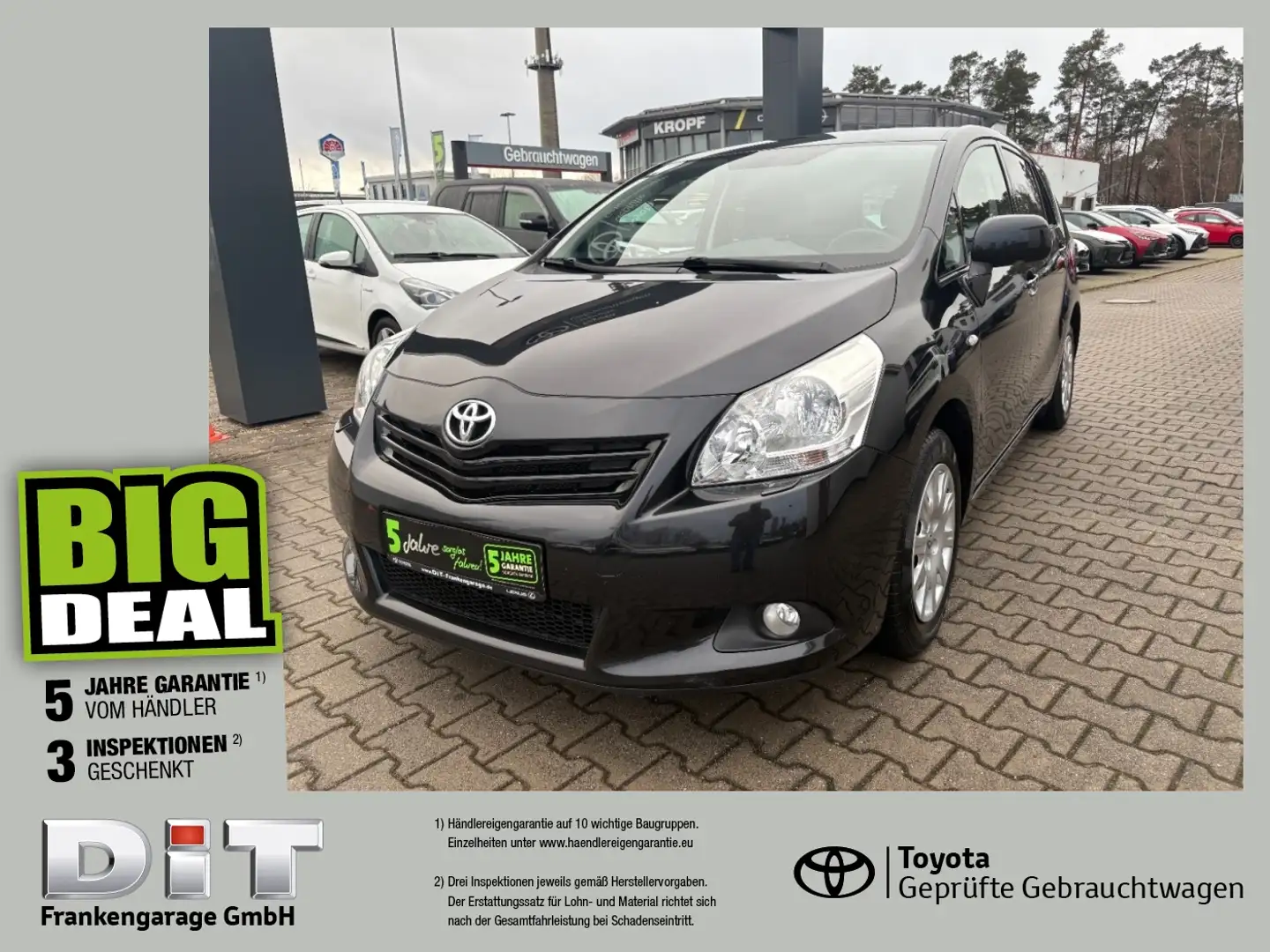Toyota Verso 1.8 7-Sitzer Life Navi, Kamera, SHZ, 8-fach Schwarz - 1