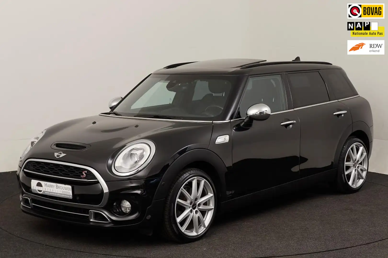 MINI Cooper S Clubman Mini 2.0 Pepper Serious, pano,leer,navi 1e eigenaa Zwart - 1