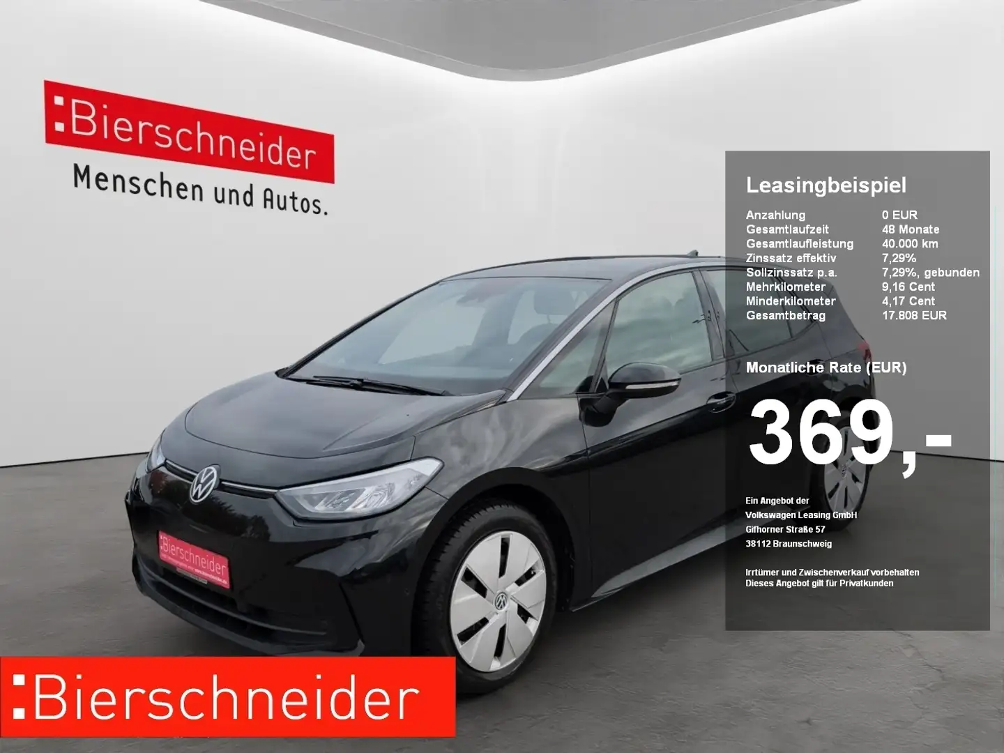 Volkswagen ID.3 Pro 62 kWh LED NAVI ACC SIDEASS PARKASS SHZ KEYLES Schwarz - 1