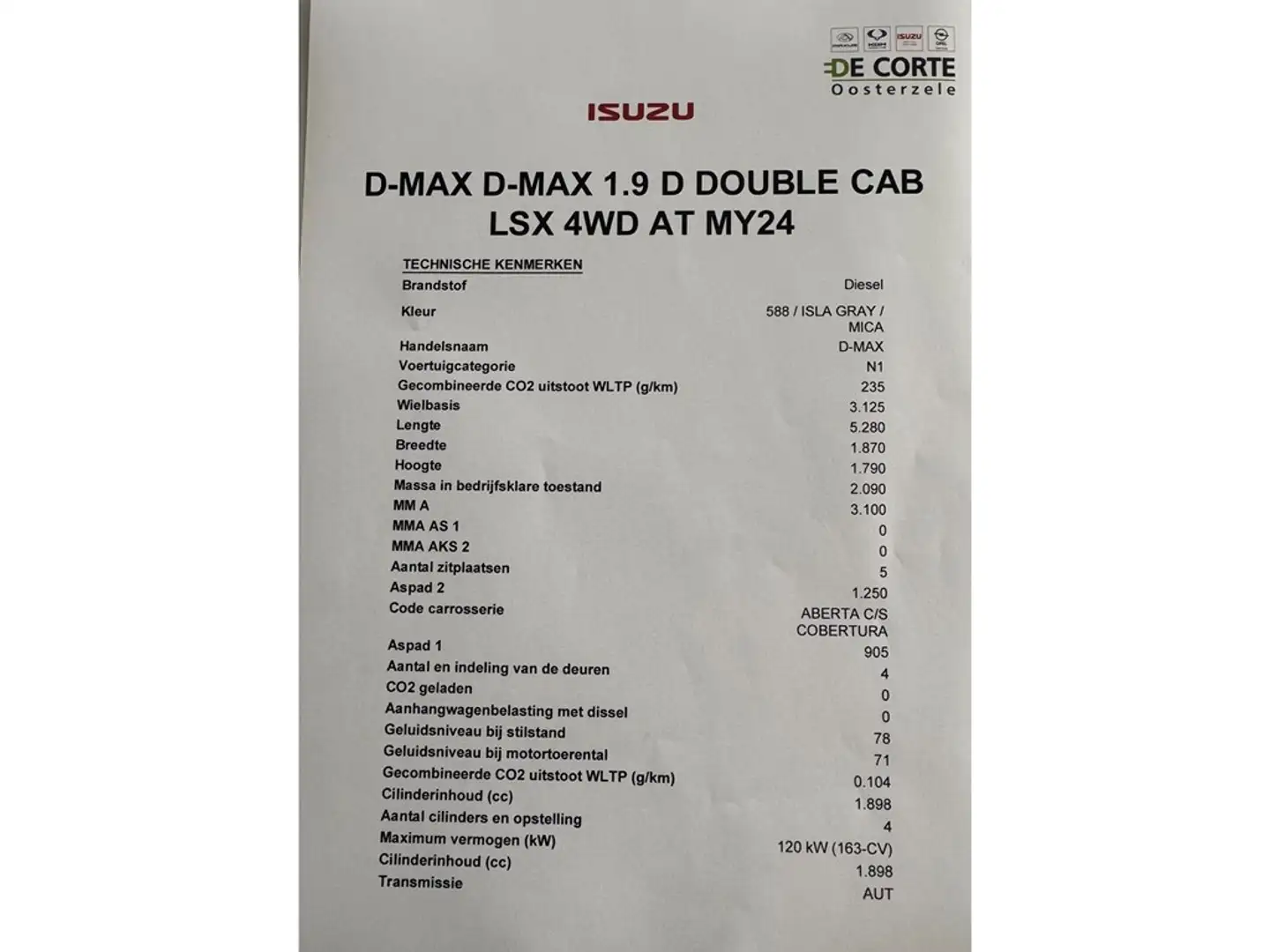 Isuzu D-Max DC LS 4WD AUT € 0 BIV Noir - 2