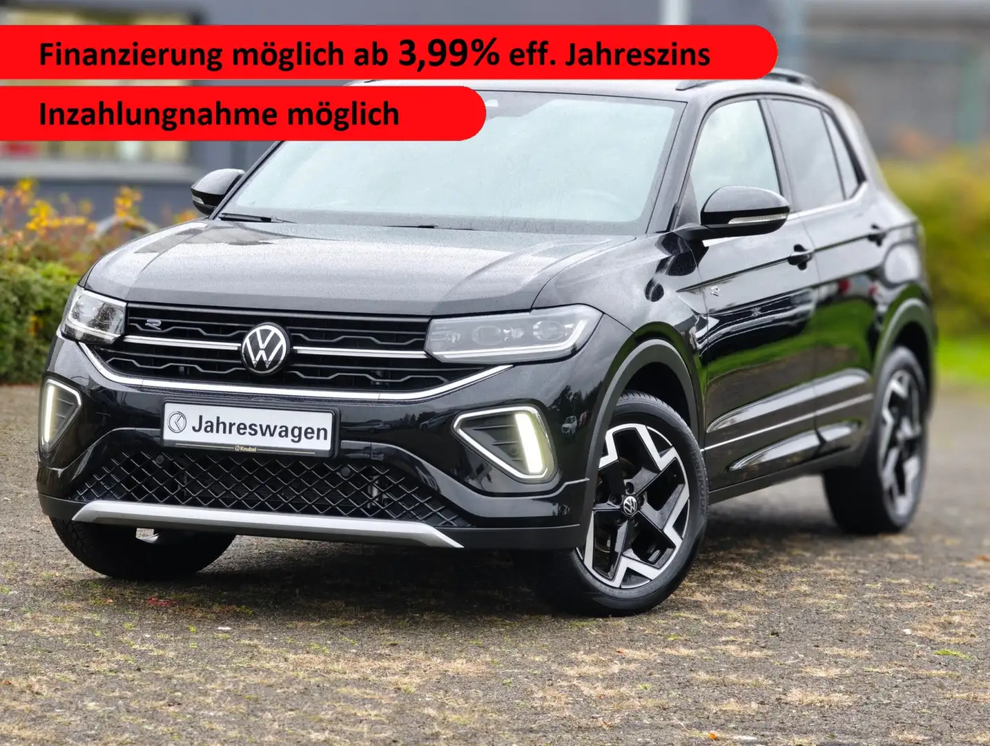 Volkswagen T-Cross R-Line 1.5 TSI DSG AHK*Matrix*Nav*ACC*SHZ* Schwarz - 1