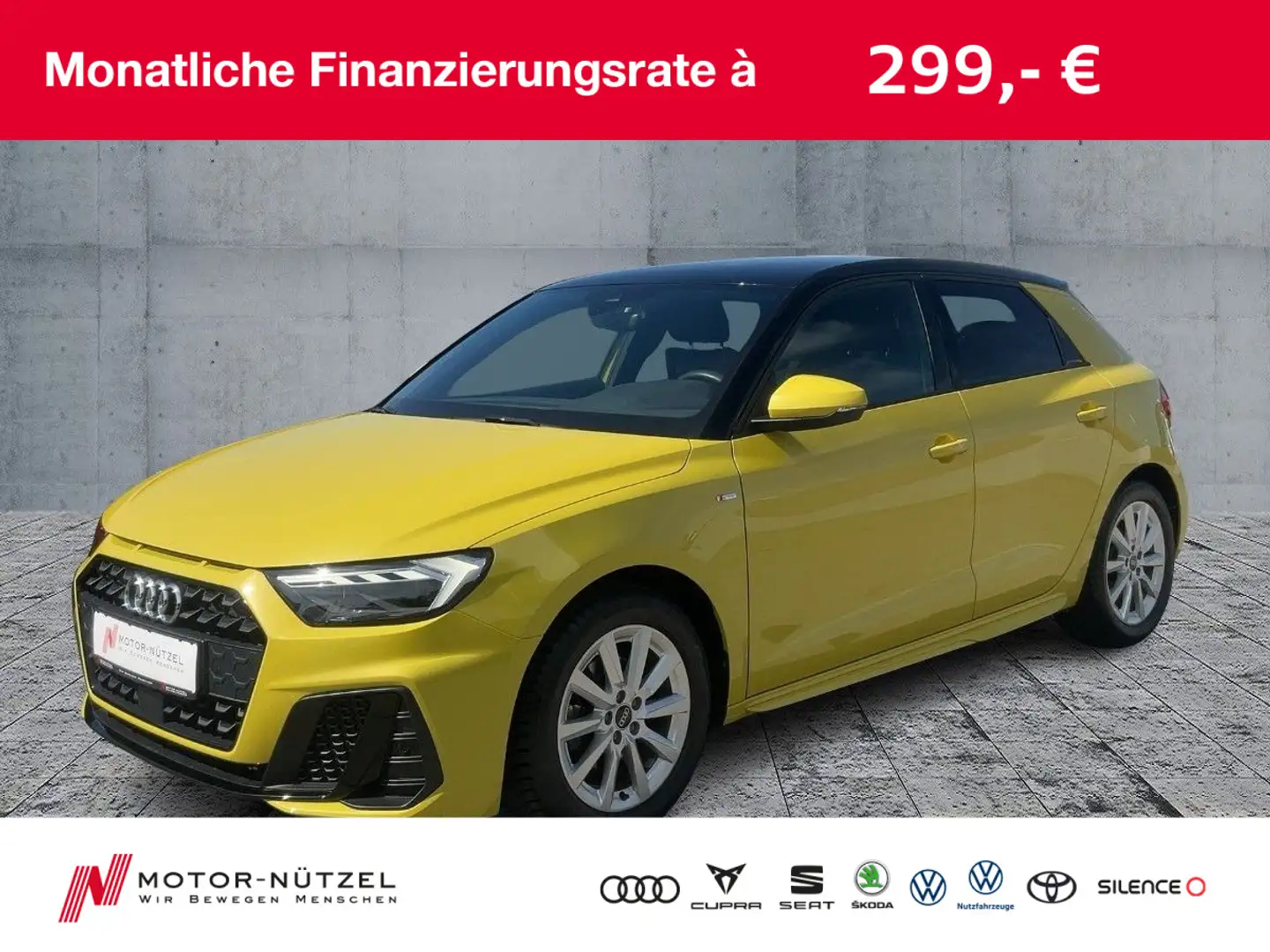 Audi A1 30 TFSI S-LINE LED+PDC+ACC+DAB+SHZ Giallo - 1