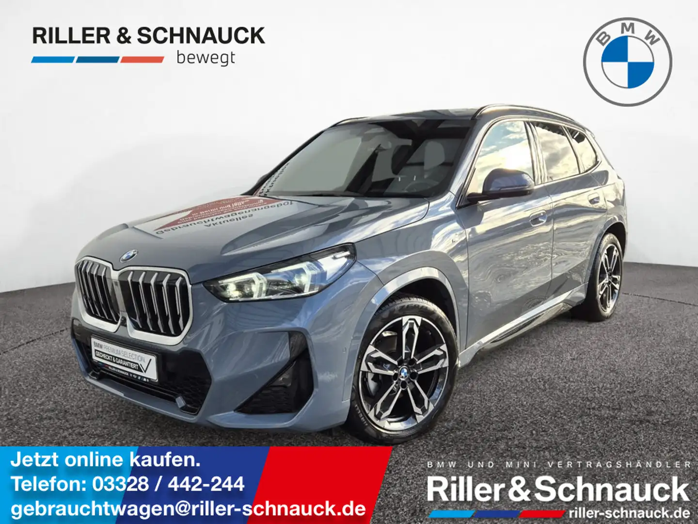 BMW X1 18i sDrive M Sport AHK+PANO+HUD+ACC+360°KA Grau - 1