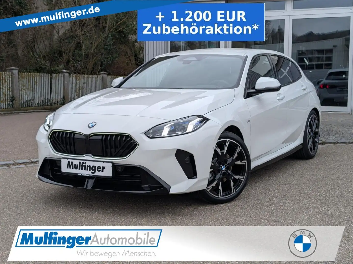 BMW 120 d M Sport HUD SuView Ad-LED H/K Lenkradh.AHK Weiß - 1