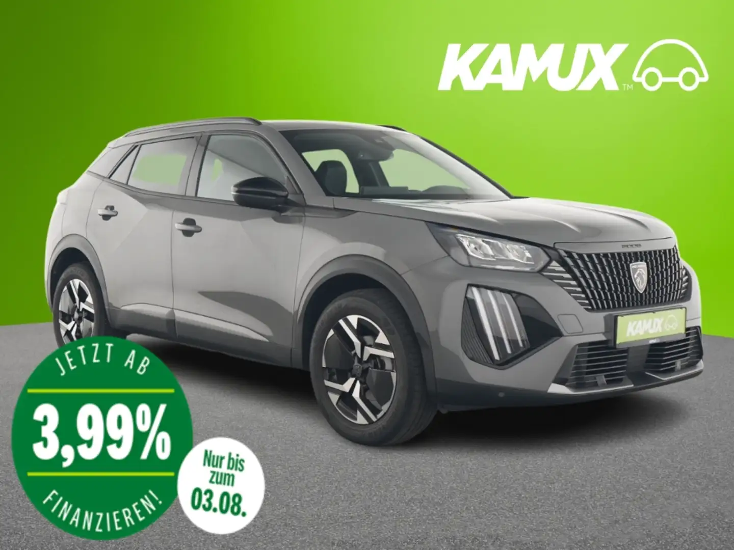 Peugeot 2008 1.2PureTech Aut.Allure+LED+NAVI+CARPLAY+PDC Grau - 1