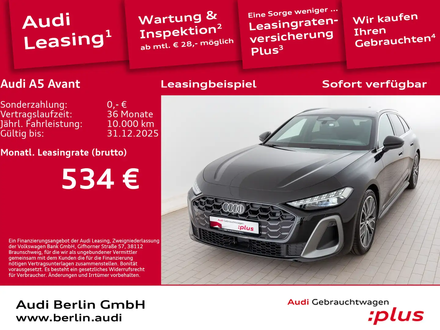 Audi A5 TFSI S tr. RFK VIRTUAL LED Schwarz - 1