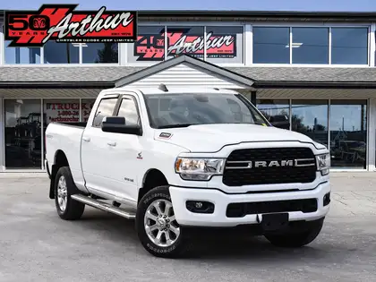 White 2022 RAM 2500 Big Horn Crew Cab 4WD Pickup Truck Four-Wheel Drive Automatic