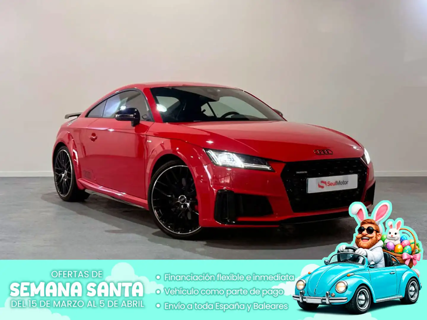 Audi TT Coupé 45 TFSI Black line quattro S tronic Rojo - 1