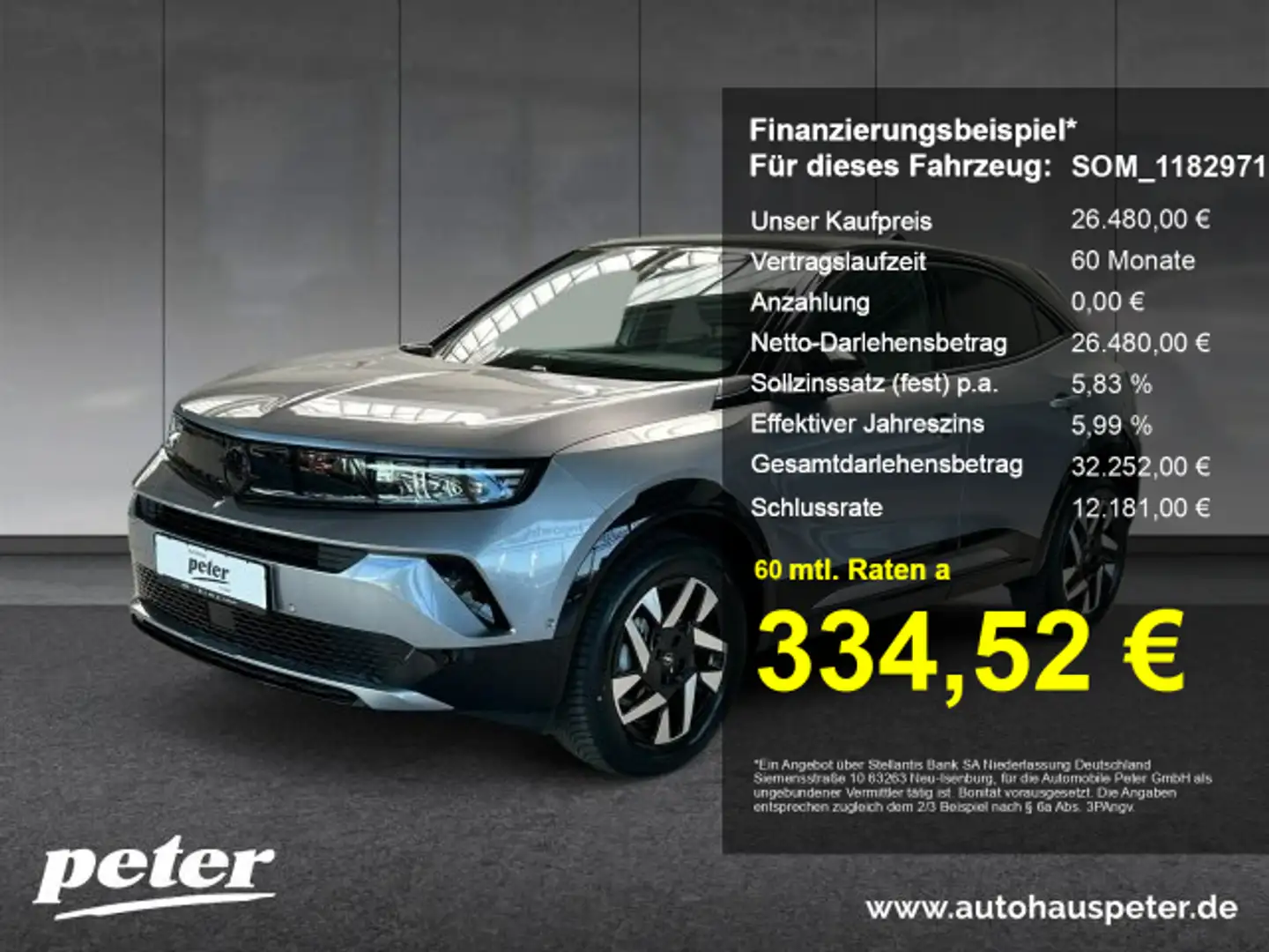 Opel Mokka Mokka 1.2 GS +ACC+Matrix-LED+NAVI+360°Kamera+ Grau - 1