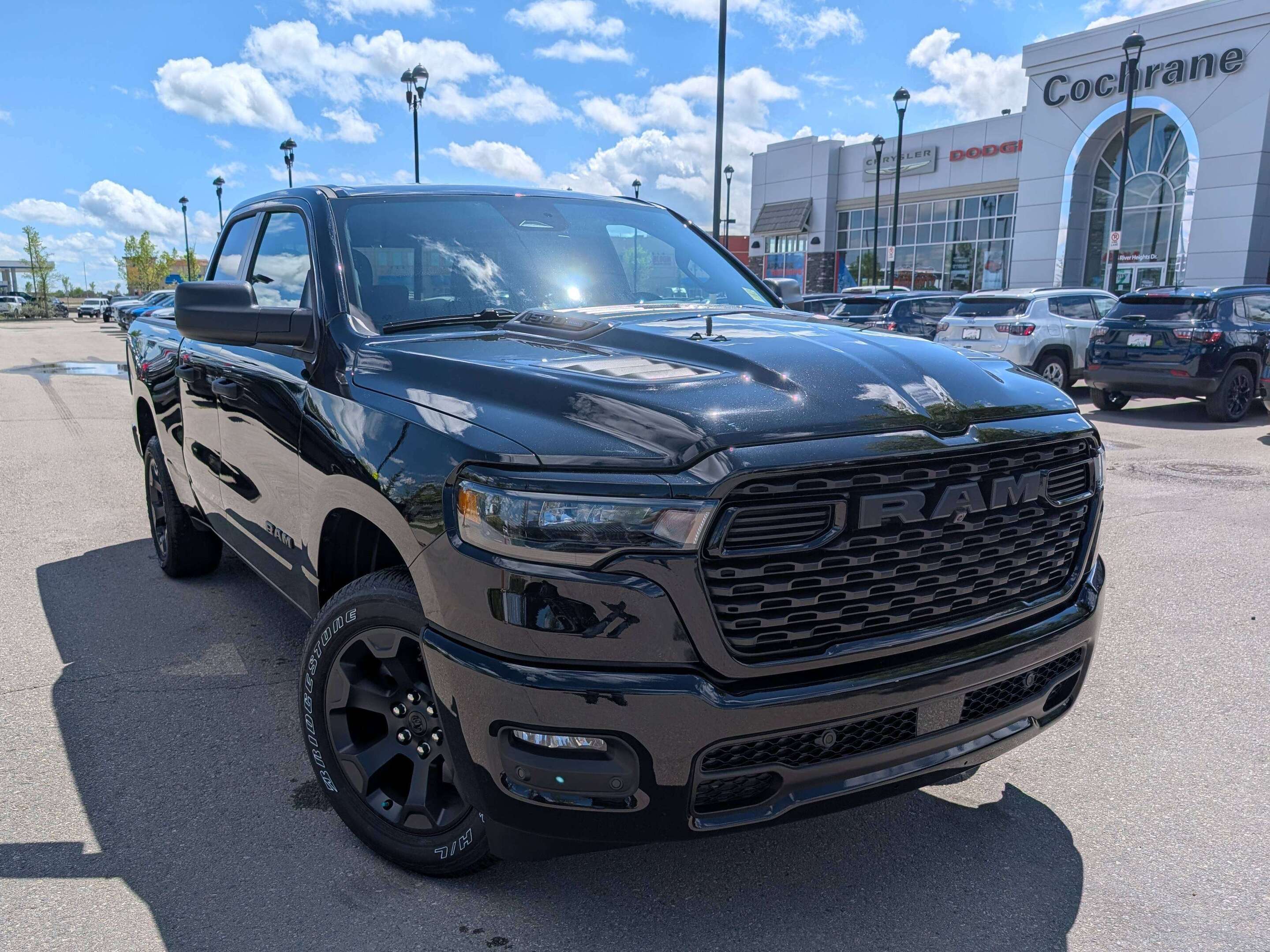 Black 2026 RAM 1500 Pickup Truck Four-Wheel Drive 8-Speed Automatic
