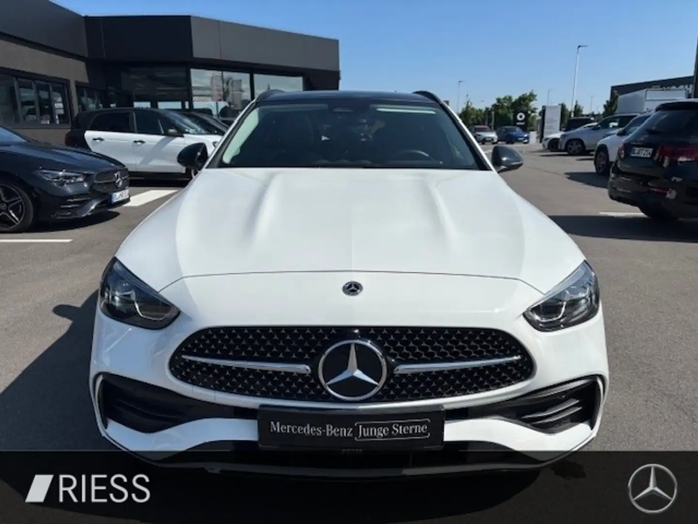 Mercedes-Benz C 220 d T AMG Sport Night Navi LED Pano W-Paket Blanc - 2