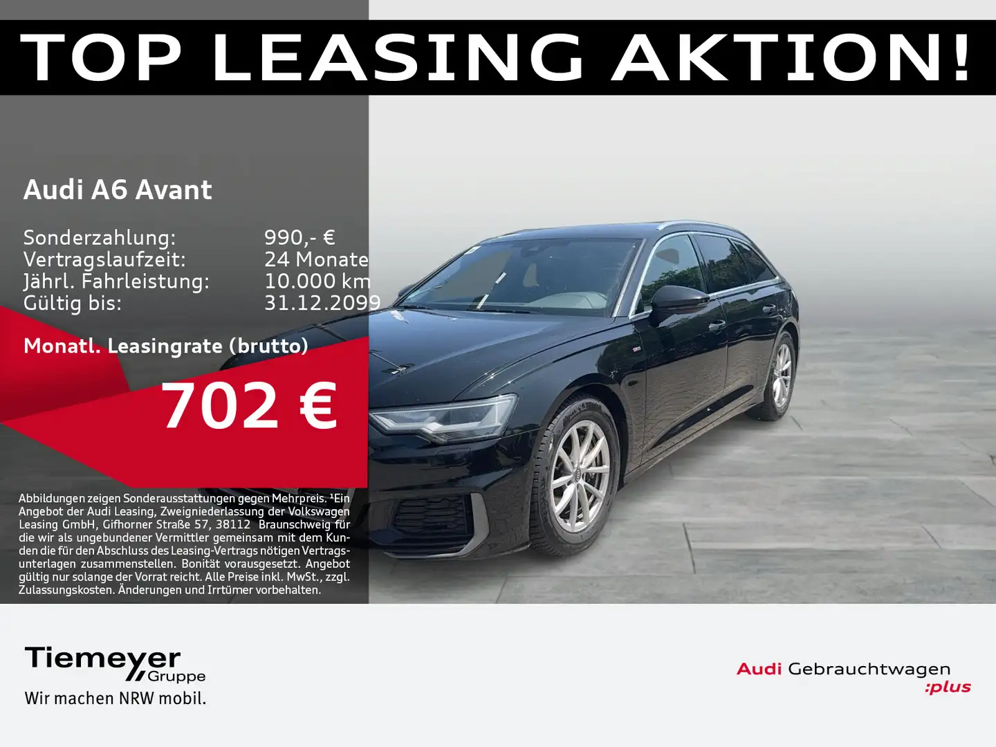 Audi A6 45 TDI Q S LINE KAMERA LM19 NAVI Noir - 1