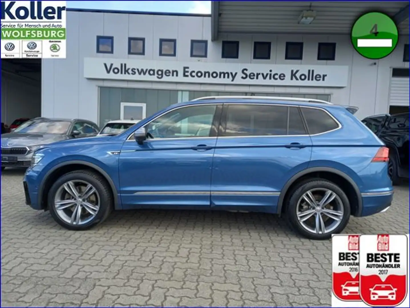 Volkswagen Tiguan Allspace 2.0 TSI DSG 4MO R-Line STDHZ Blau - 1