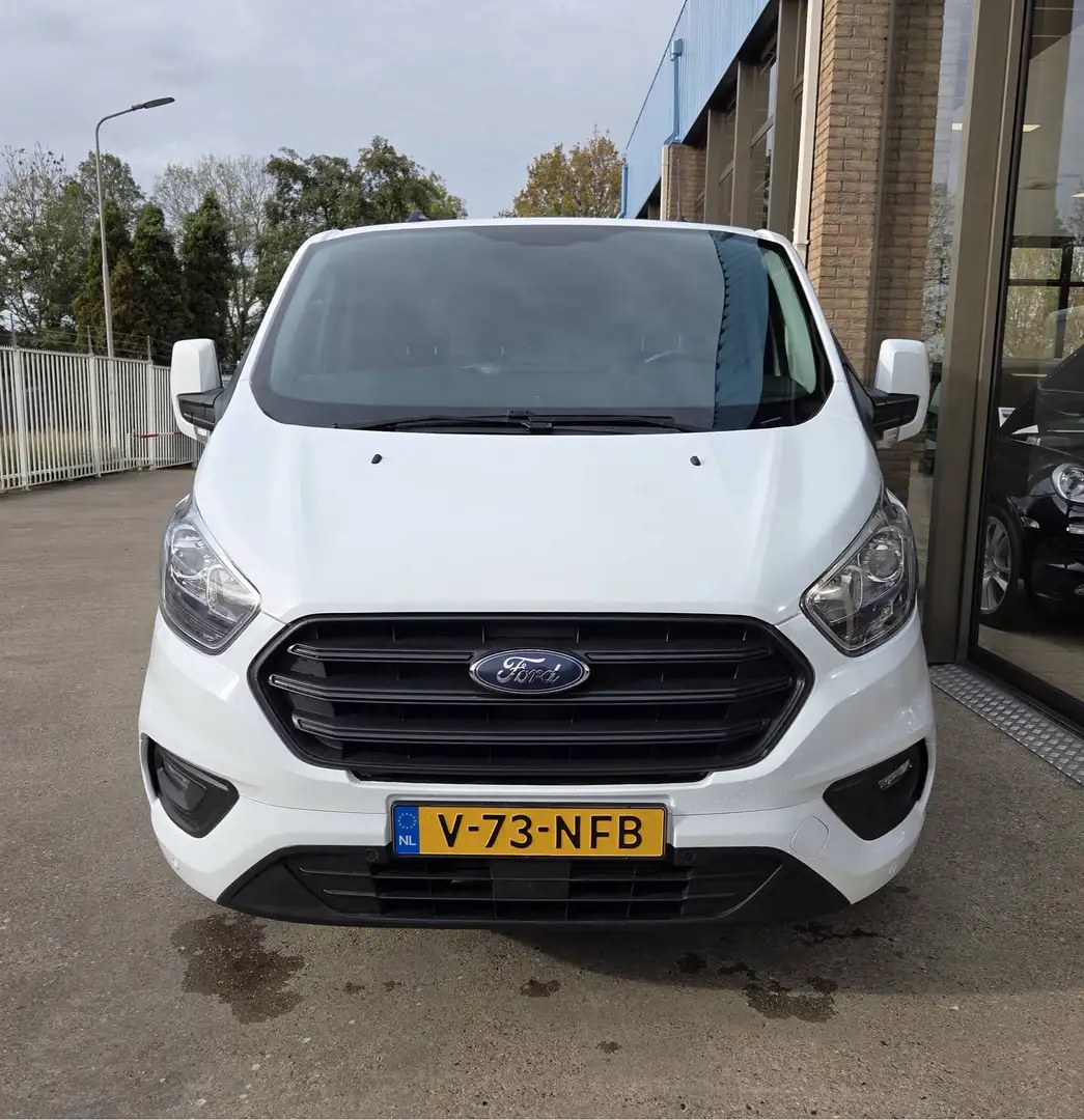 Ford Transit Custom 2.0 TDCI 96Kw/130 Pk L2 Trend Airco Cruise Trekhaa Blanc - 2