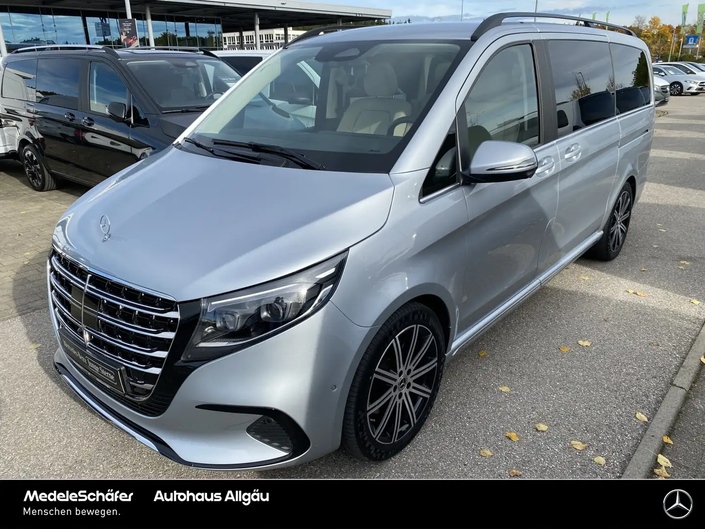Mercedes-Benz V 300 V 300 EXCLUSIVE L BENZIN PANO 360 EL.SITZ PETROL Argent - 2