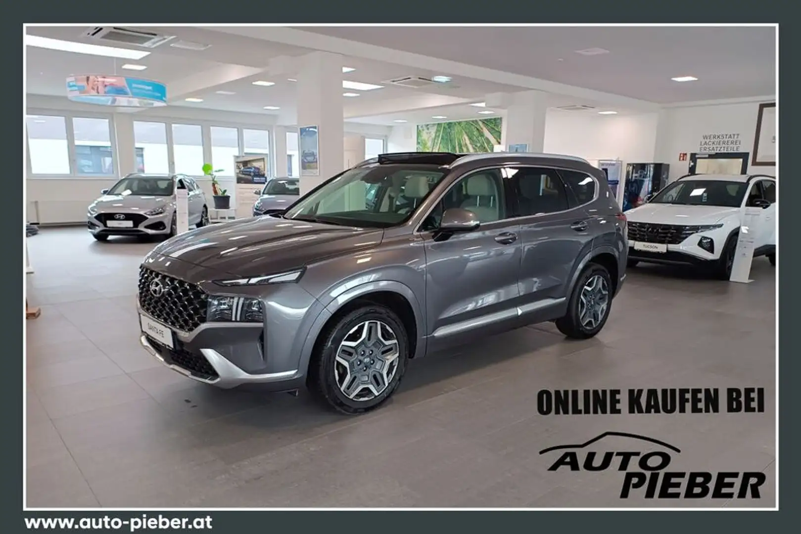 Hyundai SANTA FE Luxury Plug-In Hybrid 4WD *Pano*Navi* Gris - 1