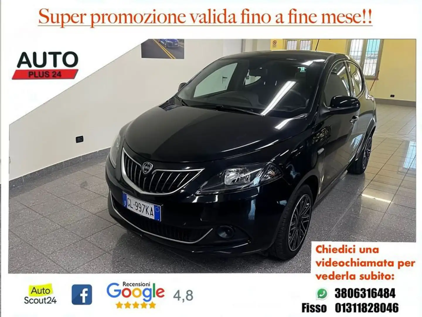 Lancia Ypsilon 1.0 FireFly 5p Hybrid Silver Plus CON PROMO PLUS Nero - 1