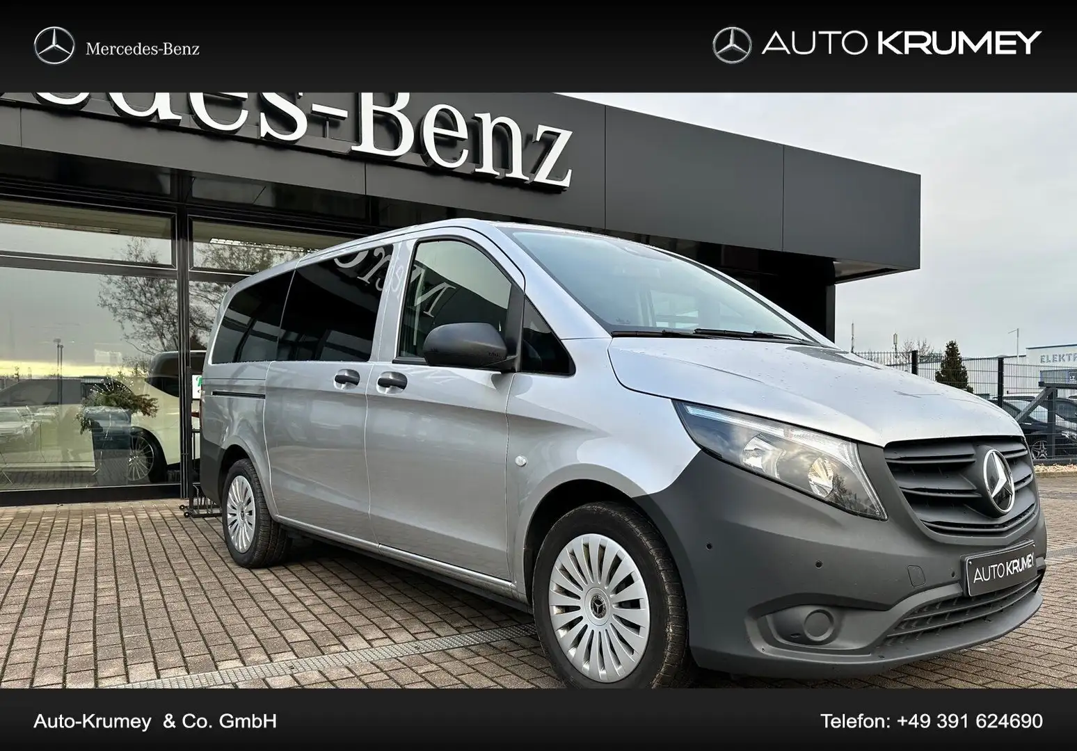 Mercedes-Benz Vito 116 CDI Lang Klima+Spurhalteas.+Totwink., Argent - 1