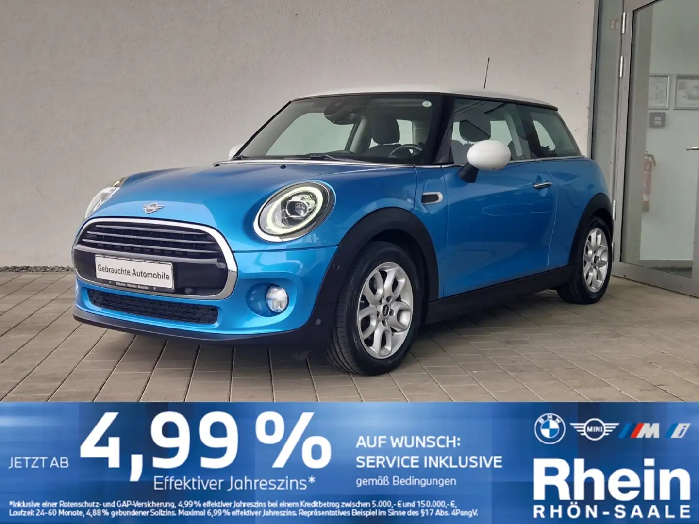 MINI Cooper D Pepper LED.DriveA.ParkA.SH.PDC.Tempom. Azul - 1