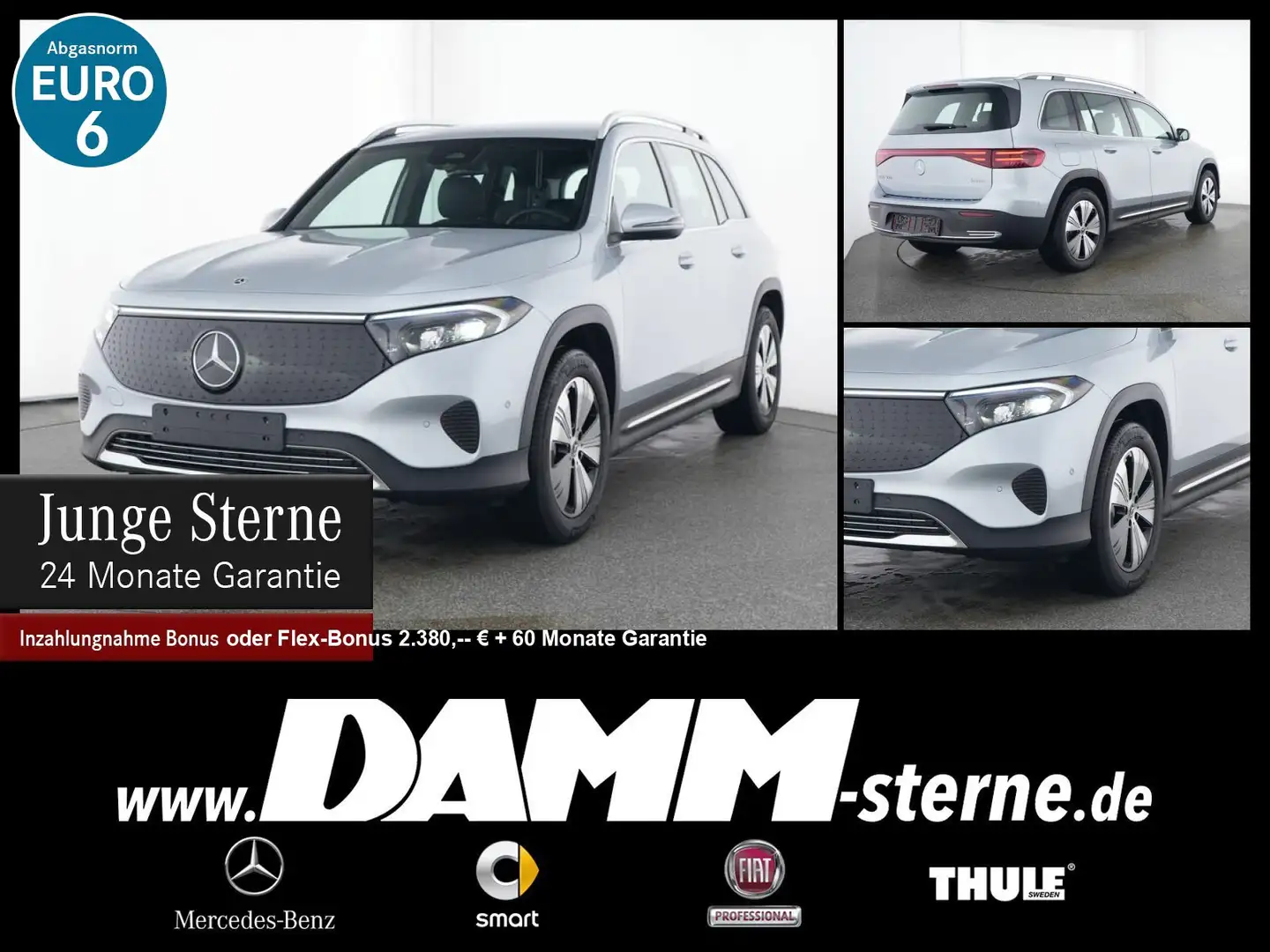 Mercedes-Benz EQB 300 EQB 300 4M Progressive Adv./AHK/MEMORY/LED/+Flex Silber - 1