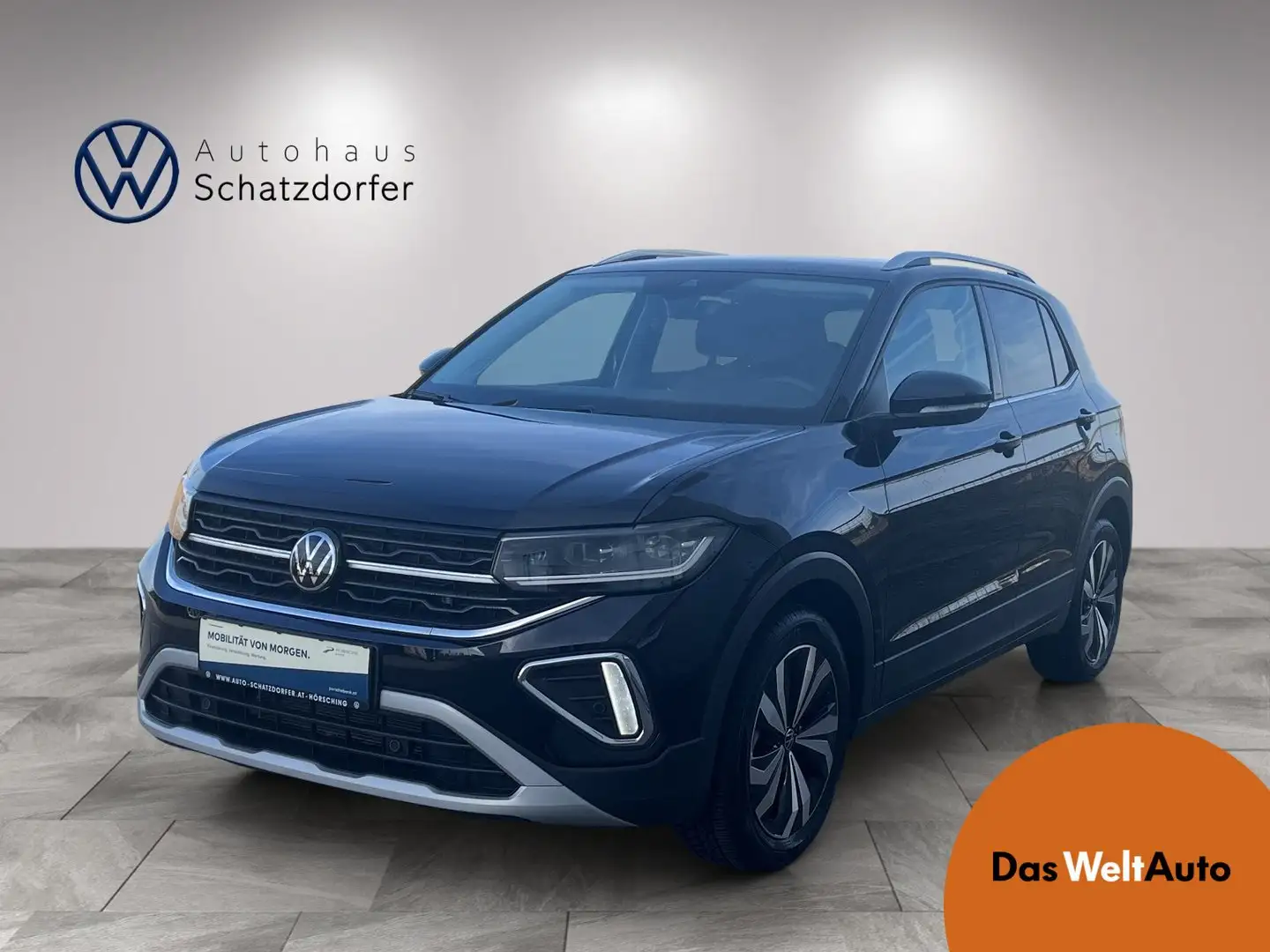 Volkswagen T-Cross 1,0 TSI Style DSG Schwarz - 1