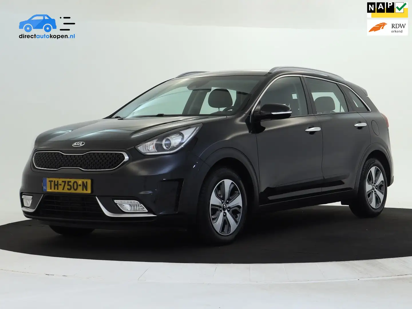 Kia Niro 1.6 GDi Hybrid DynamicLine Camera | Half-Leder | C Zwart - 1