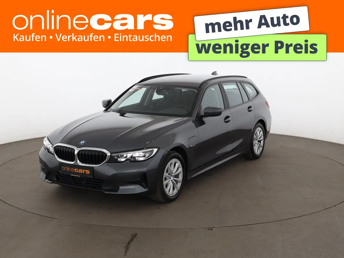 BMW 320 e Touring Advantage Aut LED RADAR LEDER NAVI Grau - 1