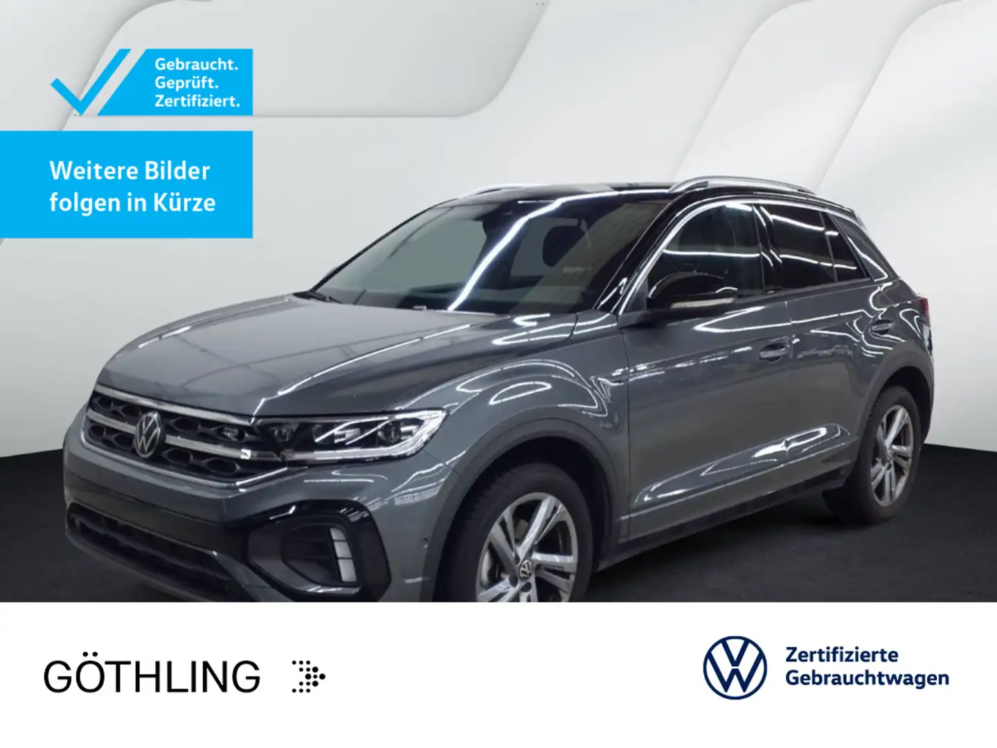 Volkswagen T-Roc R-Line 1.5 TSI DSG*NAVI*AHK*KAM*SHZ*17Zoll Grijs - 1