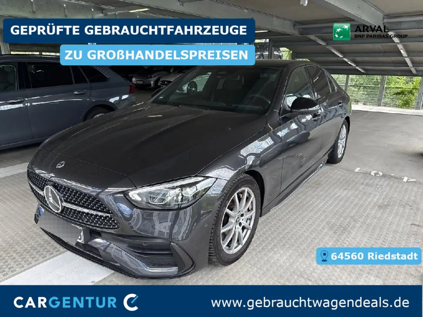 Mercedes-Benz C 200 d AMG Line AHK SpoSi BLIS Key LED Lane AUT Grün - 1