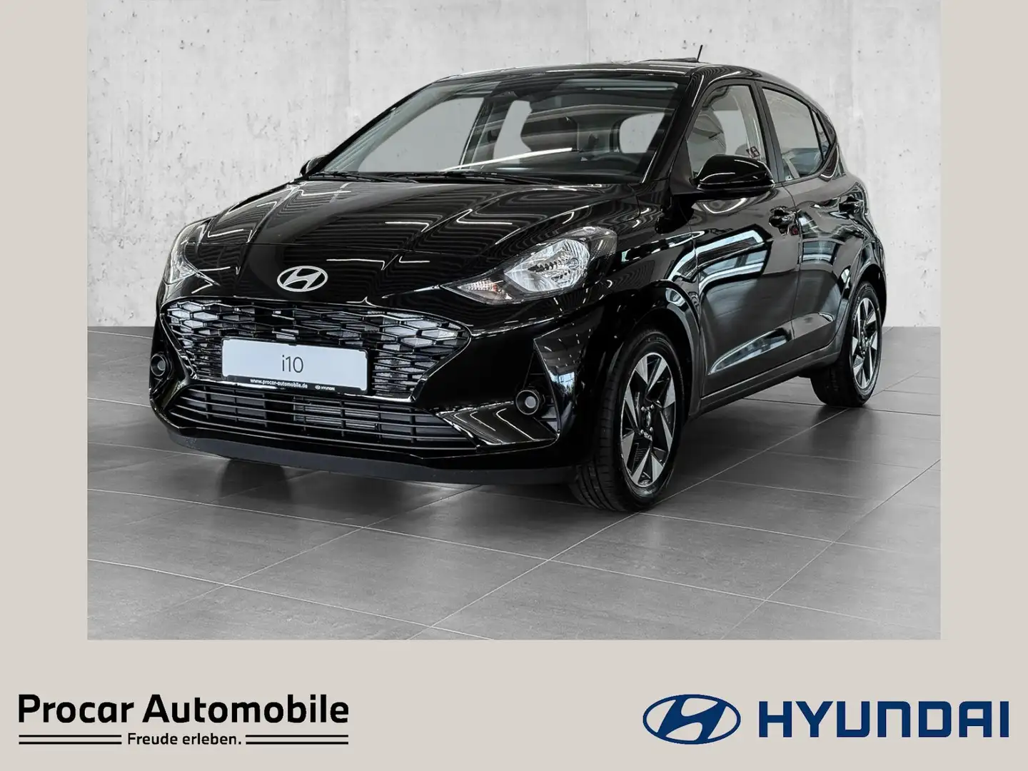 Hyundai i10 1.0 Benzin TREND+ RFK+ NAVI+KLIMA+TEMPOMAT Schwarz - 1