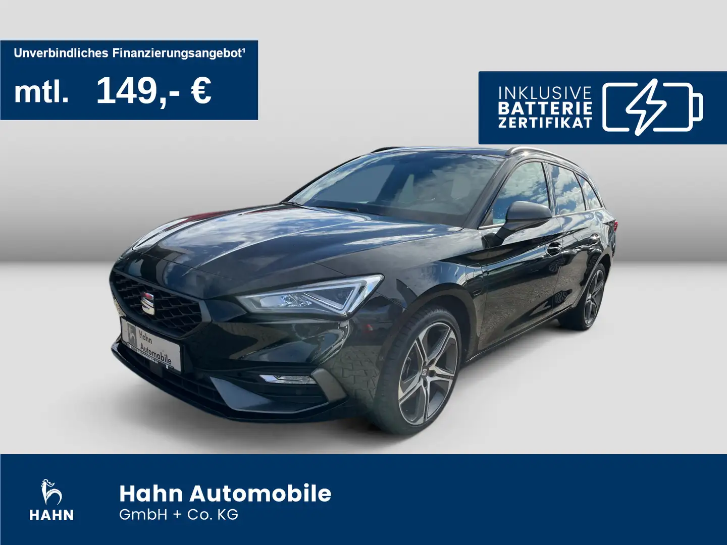 SEAT Leon Sportstourer 1.4 e-HYBRID DSG FR Navi LED Schwarz - 1