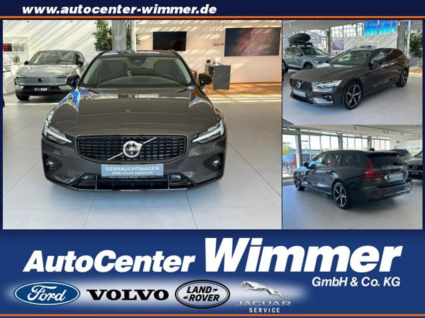 Volvo V60 B4 B DKG Plus Dark Business+Licht Paket AHK uv Grau - 1