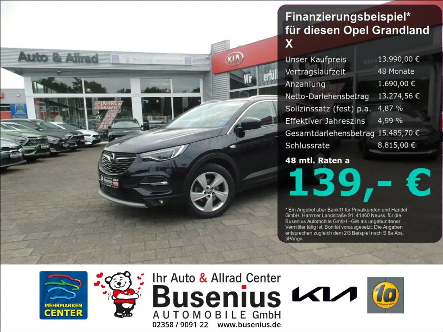 Opel Grandland X 1.2 T Business Innovation+Premium+Tech+DAB Paars - 1