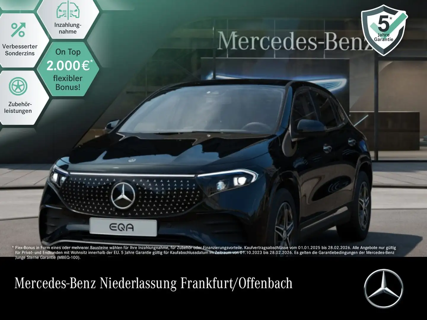 Mercedes-Benz EQA 350 4M AMG+PREMIUM+AHK+360+MEMORY+BURMESTER Negro - 1