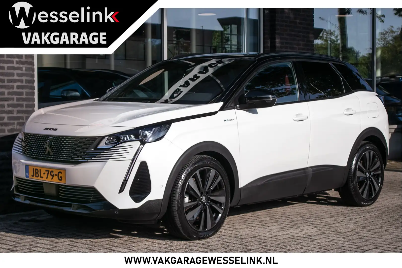 Peugeot 3008 1.6 HYbrid4 300pk GT Pack Business - Lederen bekle Blanc - 1