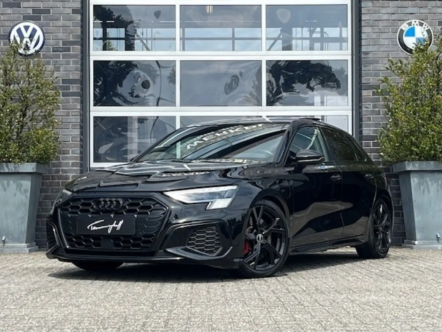 Audi A3 SPORTBACK 45 TFSI E S-LINE LEDER - PANO - ORG. NL Zwart - 1