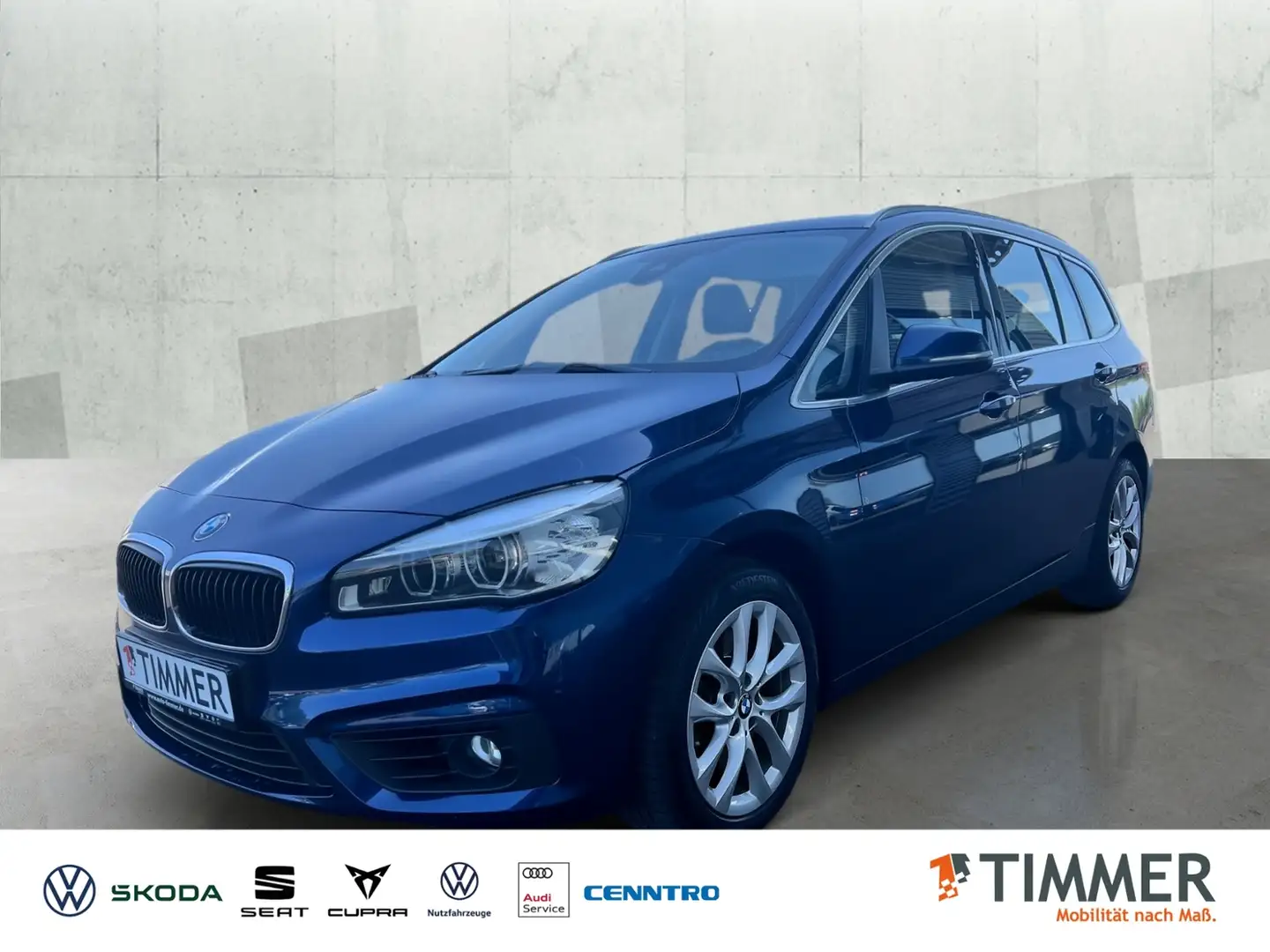 BMW 220 d Grand Tourer Advantage *AHK*NAVI*PDC*SHZ*Ganzja Blauw - 1