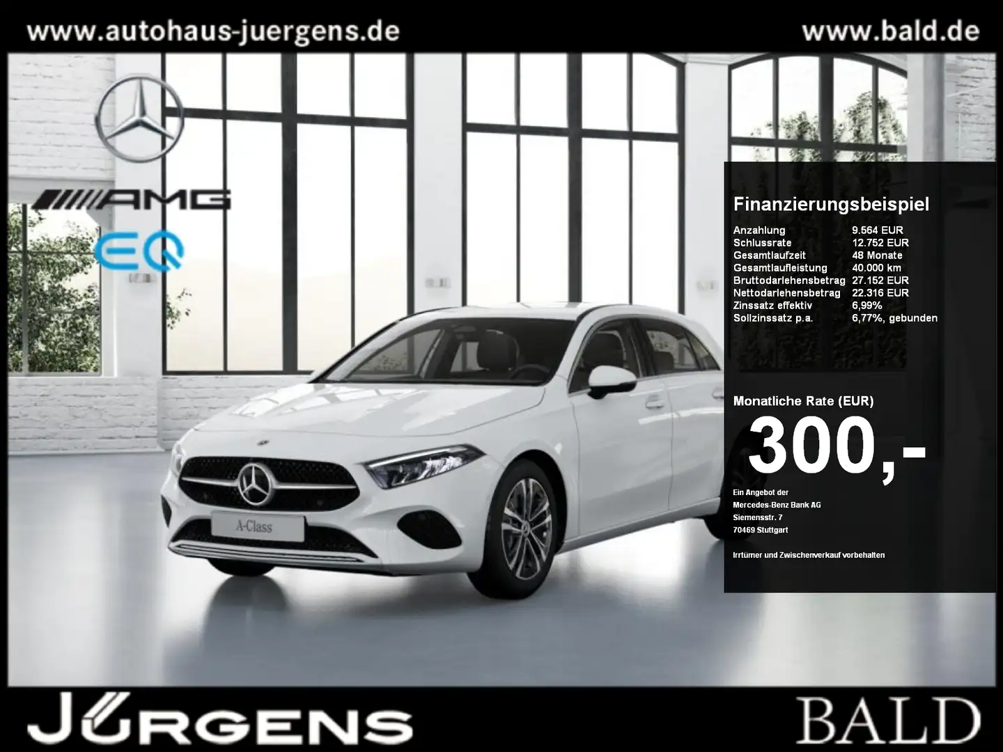 Mercedes-Benz A 250 e Progressive/AHK/LED/Kamera/Winter/17" Weiß - 1