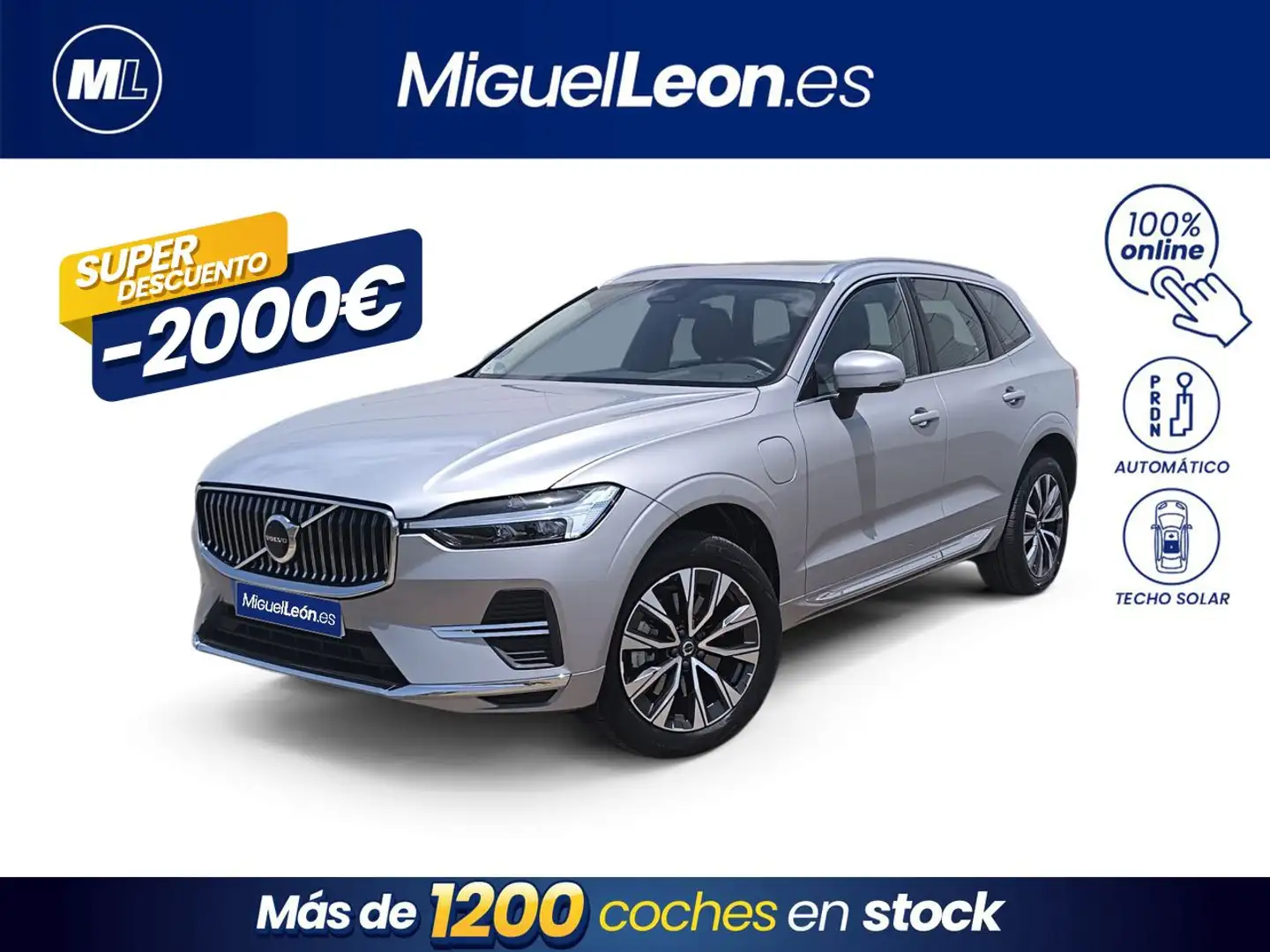 Volvo XC60 T8 Twin Inscription Gris - 1