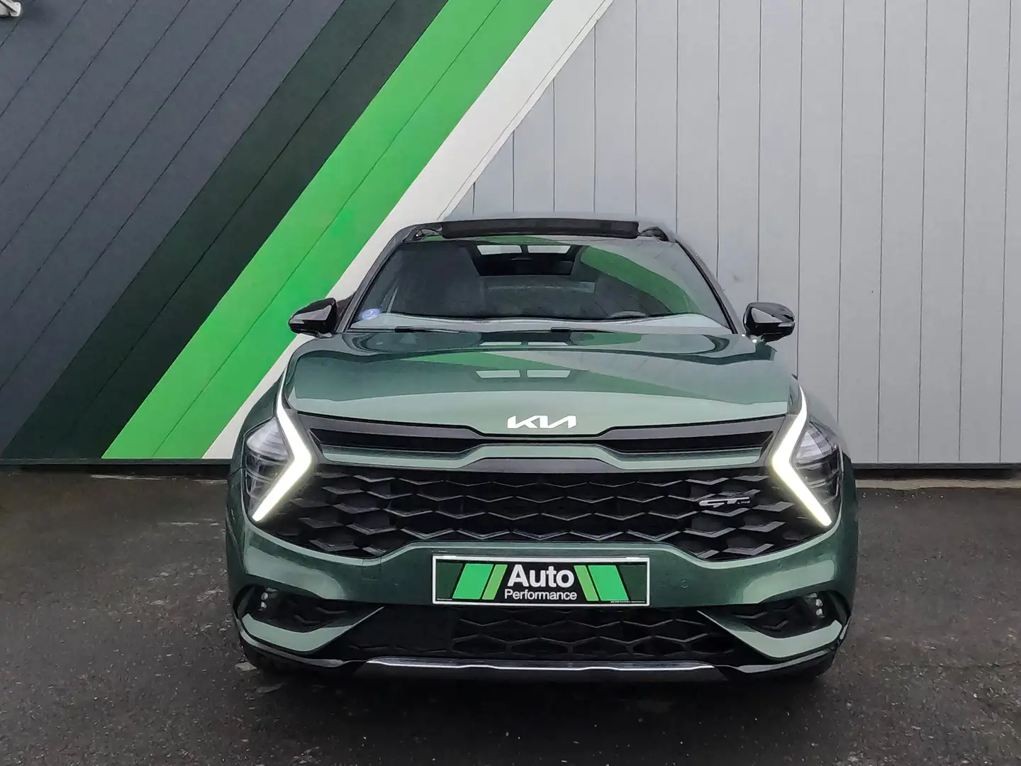 Kia Sportage 1.6 T-GDi 265ch ISG Hybride Rechargeable BVA6 4x4 GT Line Premium Grün - 2