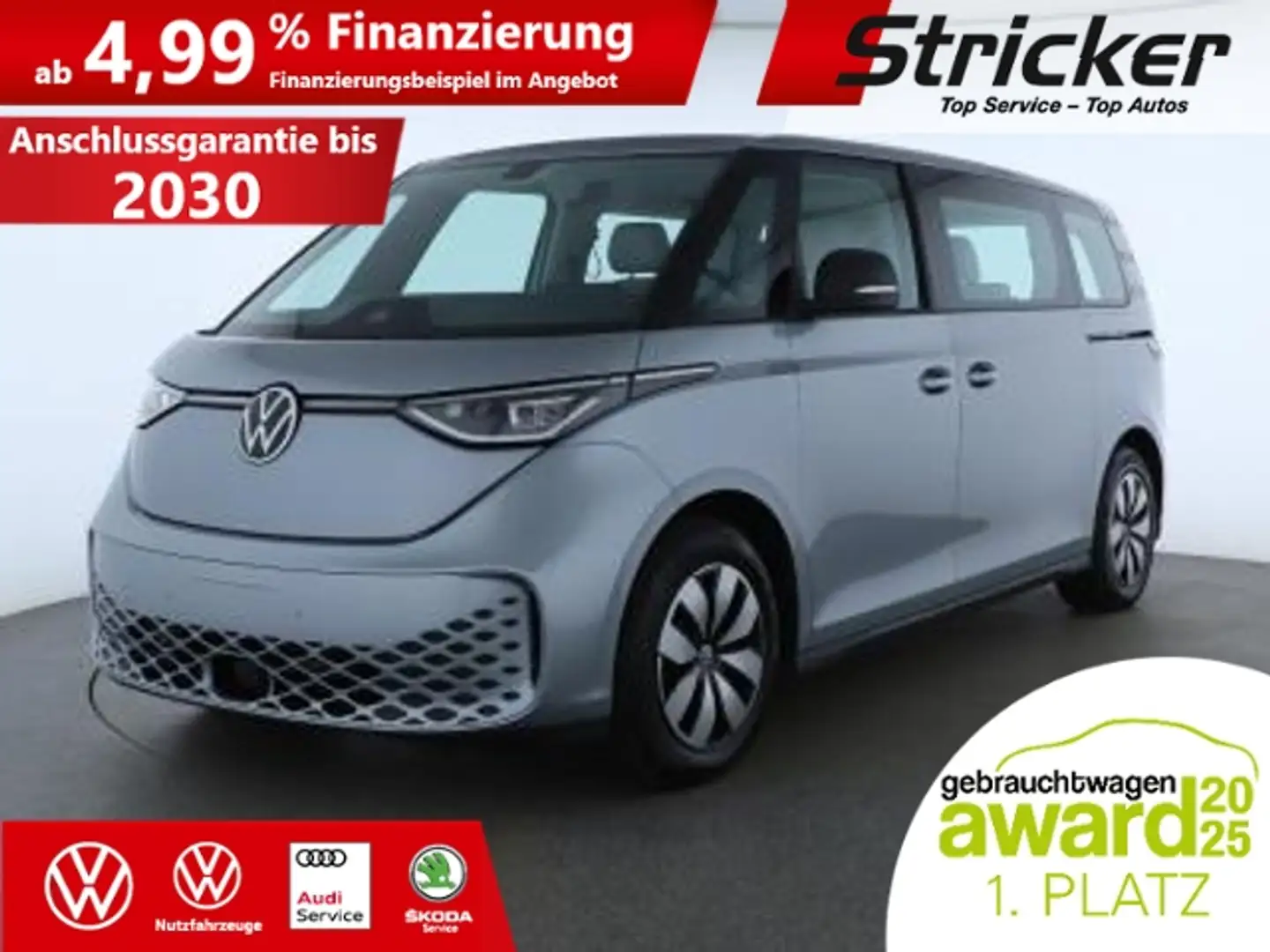 Volkswagen ID. Buzz Pro LWB 210/86 585,-ohne Anzahlung AHK IQ.Light N Silber - 2
