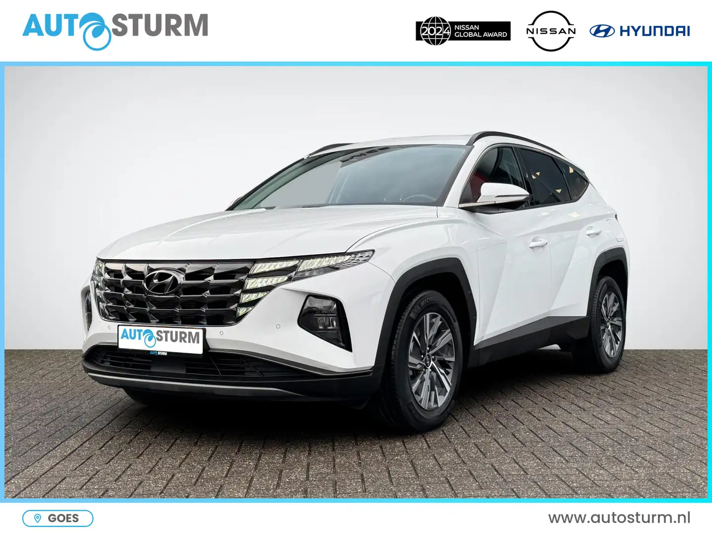 Hyundai TUCSON 1.6 T-GDI MHEV Comfort Smart | 1650kg Trekgewicht Wit - 1