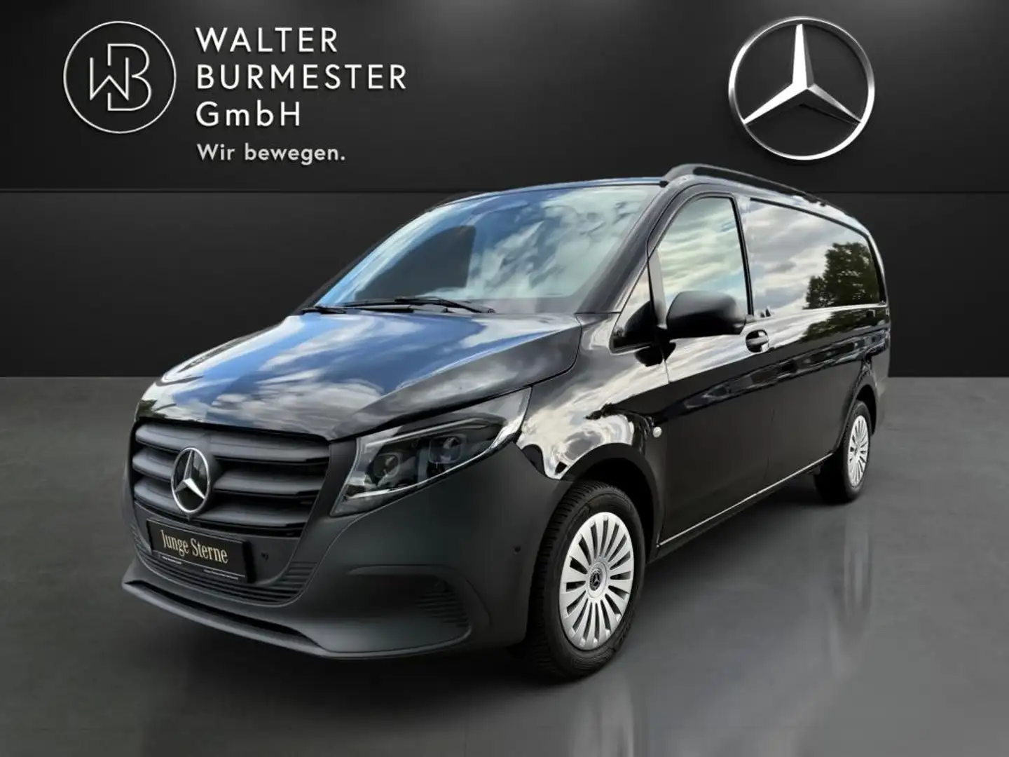 Mercedes-Benz Vito 114 CDI Kasten Lang +MBUX+NAVI+AHK+360°+AUT Schwarz - 1