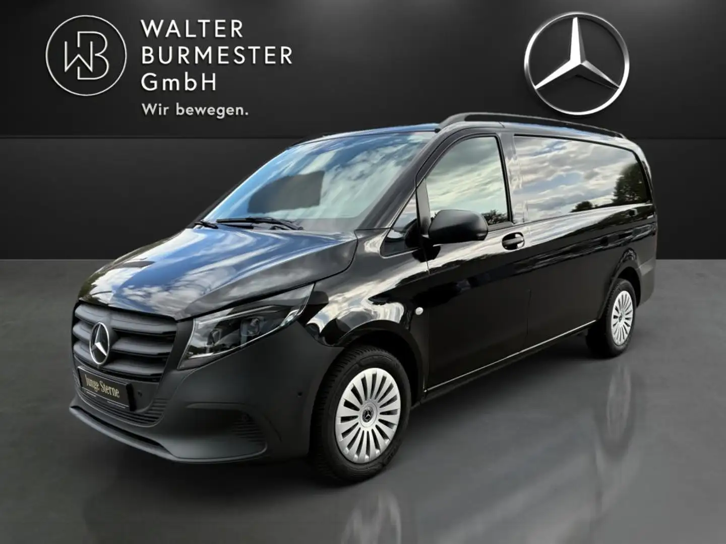 Mercedes-Benz Vito 114 CDI Kasten Lang +MBUX+NAVI+AHK+360°+AUT Schwarz - 2